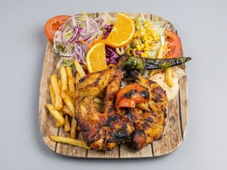 Chicken Tandoori Muslo De Pollo Cocido Por Carbón