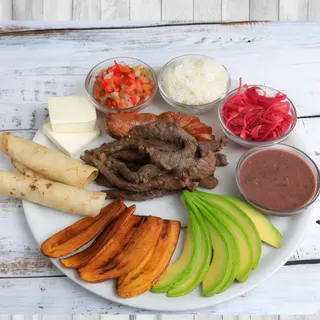 Carne asada típica hondureña