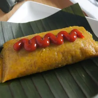 Pastel en hoja