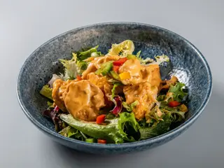 Tempura De Gambas Con Mayonesa Spicy