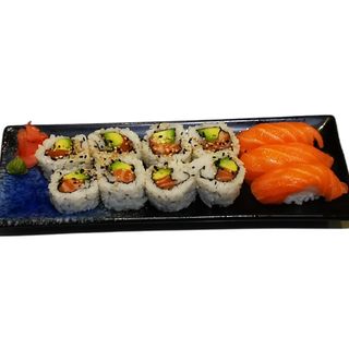 Ura salmón+nigiris salmón (3uds)