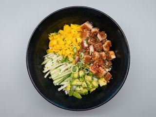 Maxi Donburi Pollo Rebozado （Con salsa chili dulce）