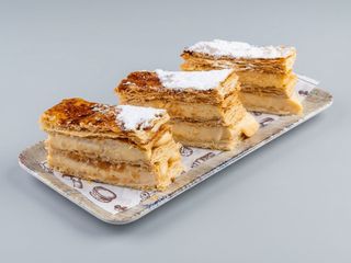 Milhojas de crema
