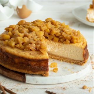 Tarta de Queso con Manzana