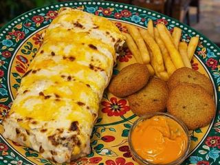 MENU TACO FALAFEL GRATINADO ESPECIAL