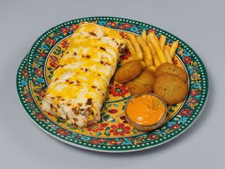 MENU TACO FALAFEL GRATINADO ESPECIAL