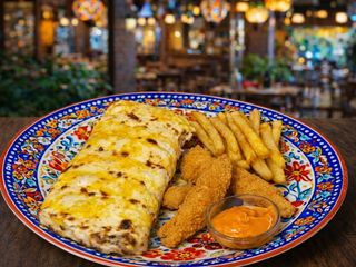 MENU TACO Xl POLLO CORIGIENTE CRISPY  GRATINADO ESPECIAL