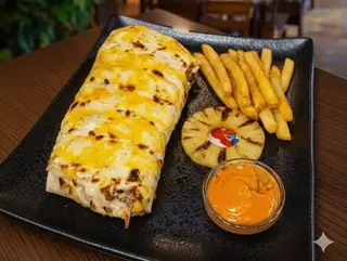 MENU TACO HAWAIANO GRATINADO ESPECIAL
