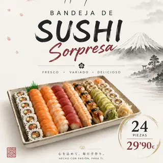 Bandeja 24uds