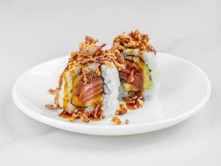 Salmon cebolla roll 8uds