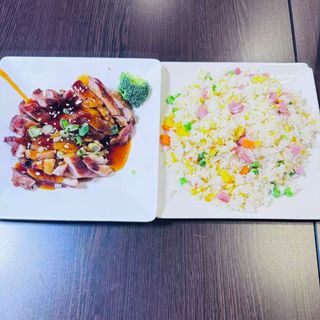 Combo Pollo teriyaki + arroz frito