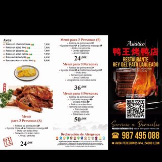 Combo pato Thai + arroz frito