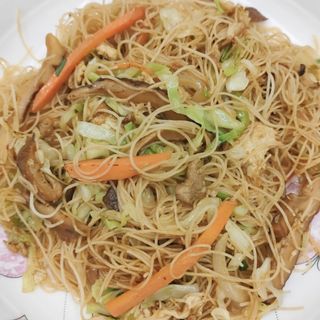 Fideos fritos vegetal