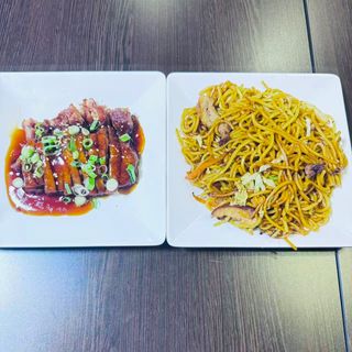 Combo pato teriyaki + tallarines fritos