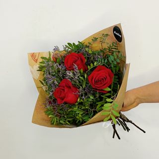 Ramo de 3 Rosas Rojas San Valentín "Irresistible"