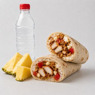 Menú Kids Agua (500 Ml.) + Chicken Wrap + Fruta A Elegir