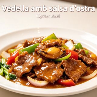 Vedella amb Salsa d'Ostres