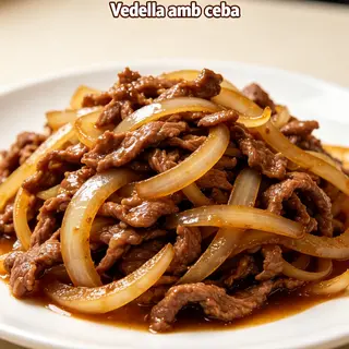 vedella amb ceba