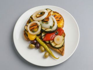 Pa Amb Oli De Verduras A La Brasa