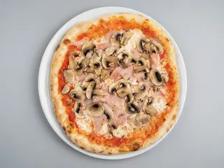Pizza prosciutto e funghi (32 cm.)