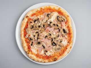 Pizza prosciutto e funghi (32 cm.)
