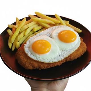 Milanesa a Caballo de Pollo