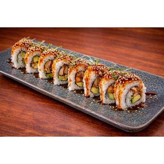 85. Uramaki Tempura De Pollo (8 Uds.)