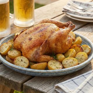 Pollo Asado Con Patatas