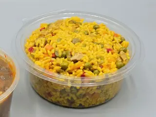 Menú lentejas + arroz con pollo
