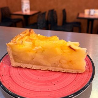 Porción de Tarta de Manzana con helado