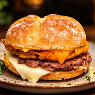 BurguerQuillo de Carne, Queso y Eso!
