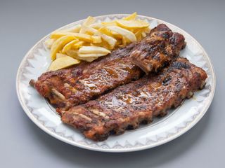 Costillas a la barbacoa 1/2