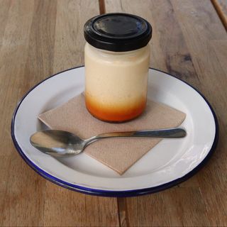 Flan casero de mascarpone