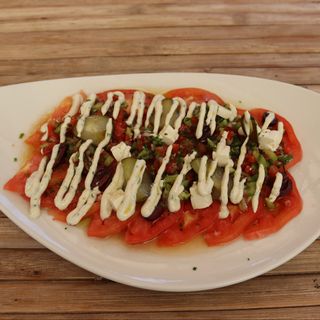 Carpaccio de tomate de temporada
