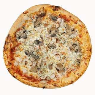 Pizza Pollo y Champiñones