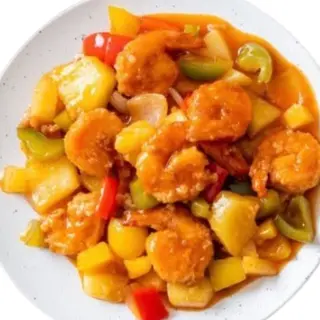 101. Gambas Con Setas Chinas Y Brotes De Bambú