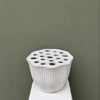 Jarrón Lotus Blanco