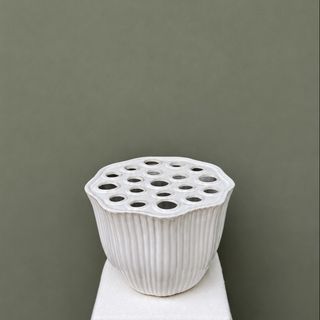 Jarrón Lotus Blanco