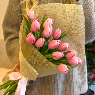 15 Tulipanes Rosas