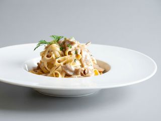 Fettuccine Con Setas Boletus Porcini