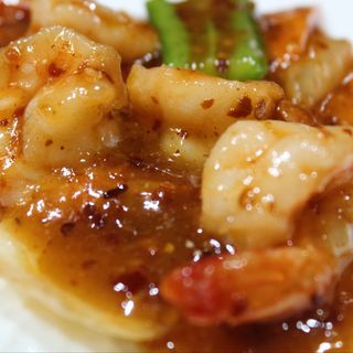 31.Wok de Langostinos picante