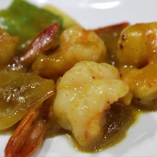 30.Wok de langostinos