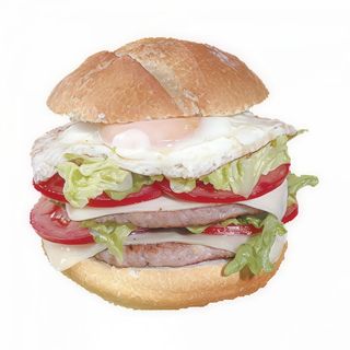 Burguer doble con huevo