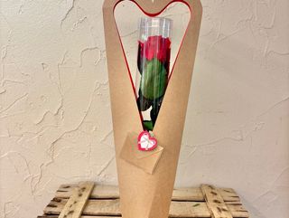 Rosa eterna en presentación San Valentín