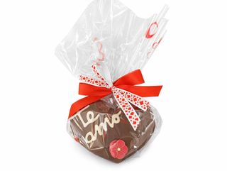 Corazón de chocolate con leche relleno de kinder