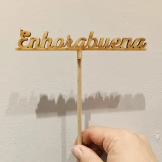 Pick "Enhorabuena"