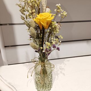 Botella rosa eterna "amarilla"