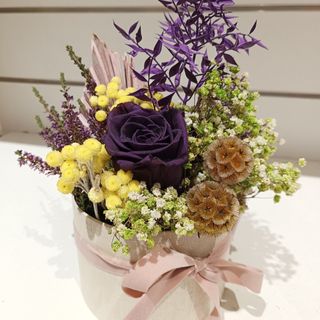 Caja floral "violeta"