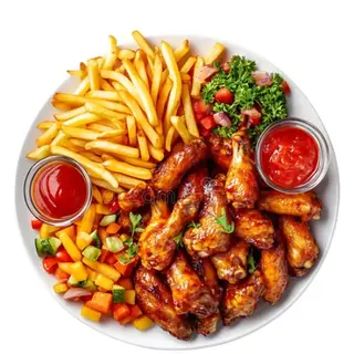 Plato de Alitas Broaster