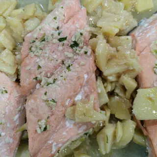 Salmón a la plancha 